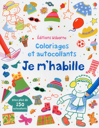 Image de Je m'habille - Coloriages et autocollants
