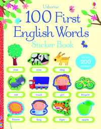 Picture of 100 first english words sitcker book