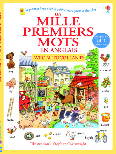 Image de LeS mille premiers mots en anglais avec autocollanTS