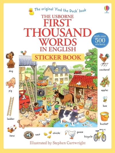 Image de First thousand words In english Sticker book