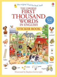 Image de First thousand words In english Sticker book