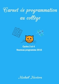 Image de Carnet de programmation au collège