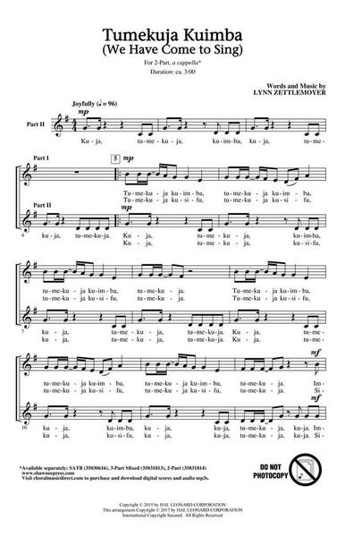 Picture of TUMEKUJA KUIMBA (WE HAVE COME TO SING!) CHANT