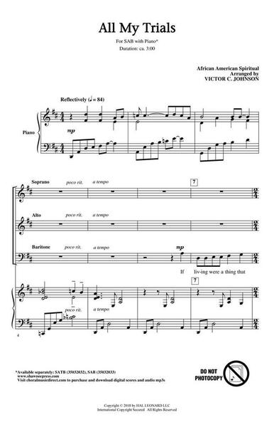 Picture of ALL MY TRIALS CHANT