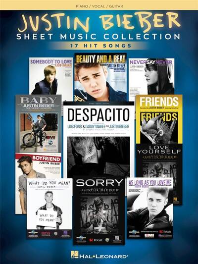 Picture of JUSTIN BIEBER - SHEET MUSIC COLLECTION PIANO, VOIX, GUITARE