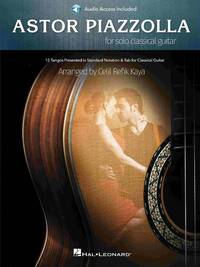 Image de ASTOR PIAZZOLLA FOR SOLO CLASSICAL GUITAR - GUITARE - RECUEIL + MEDIA ONLINE