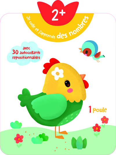 Picture of 2+ Je colle et j'apprends des nombres - poule