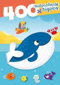 Image de Couverture rose baleine - 400 autocollants rigolos