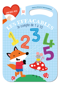 Image de Je compte de 1 à 10 (3-5) - bleue - Les effaçables, trace, efface et recommence