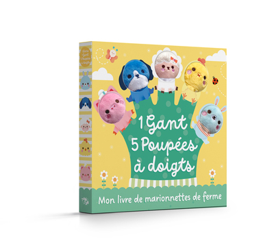 Picture of Mon livre de marionnettes de ferme : 1 gant, 5 poupées à doigts