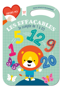 Image de Je compte de 1 à 20 (4-6) - verte - Les effaçables, trace, efface et recommence