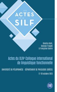 Picture of Actes du XLIVe Colloque international de linguistique fonctionnelle