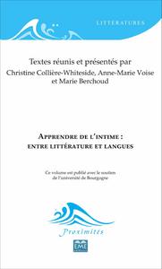 Picture of Apprendre de l'intime : entre littérature et langues