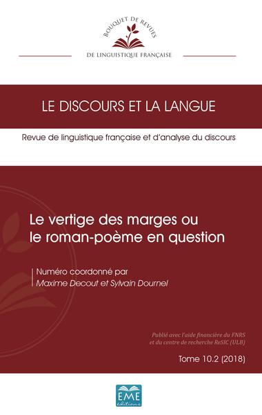 Picture of Le vertige des marges ou le roman-poème en question