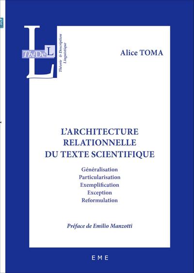 Picture of L'architecture relationnelle du texte scientifique