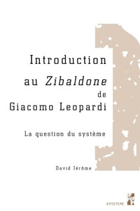 Picture of Introduction au zibaldone de giacomo leopardi