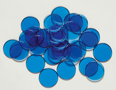 Picture of Maxi-jetons en plastique bleus