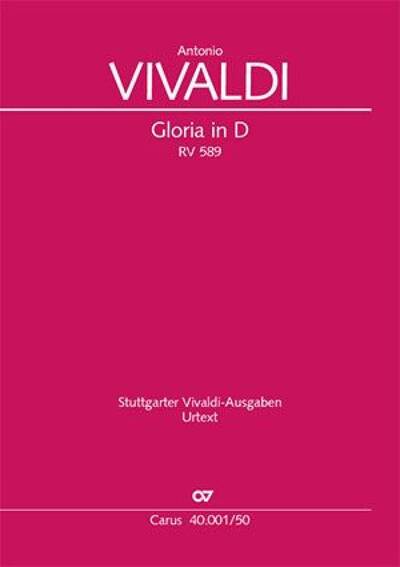 Picture of ANTONIO VIVALDI : GLORIA EN RE MAJEUR RV 589 SOLO [SSA], SATB & ENSEMBLE DE CHAMBRE