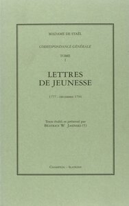 Image de Correspondance générale. T1. 1777-1791