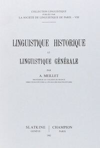 Picture of Linguistique historique et linguistique générale