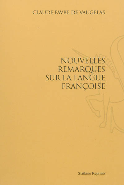 Image de Nouvelles remarques sur la langue françoise (1690)