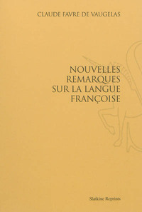 Image de Nouvelles remarques sur la langue françoise (1690)
