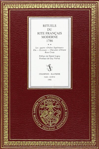 Image de Rituels du rite français moderne - T2. 1786