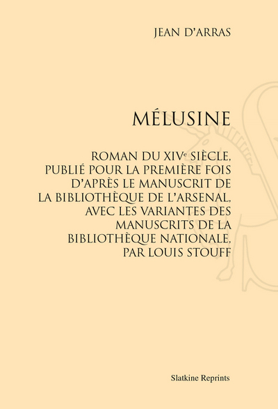 Image de Mélusine. Roman du XIVe siècle (1932)