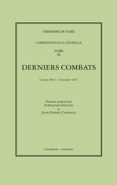 Image de Correspondance générale T9 (et dernier) 1814-1817