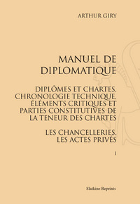 Image de Manuel de diplomatique (1894). Pack de 2 volumes