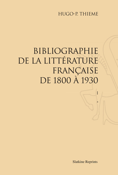 Picture of Bibliographie de la littérature française de 1800 à 1930 (1933). Pack de 3 volumes