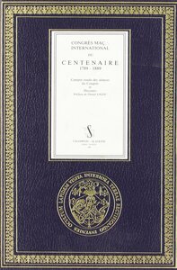 Image de Congrès maçonnique international du Centenaire, 1789-1889.
