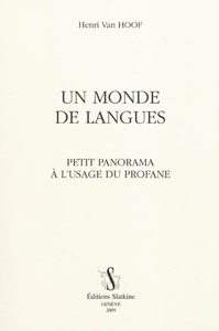 Image de Un monde de langues