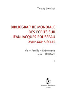 Picture of BIBLIOGRAPHIE MONDIALE DES ECRITS SUR JEAN-JACQUES ROUSSEAU T2