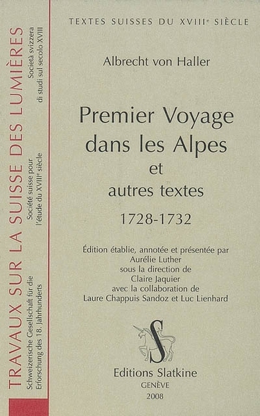 Image de Premier voyage dans les Alpes et autres textes. 1728-1732