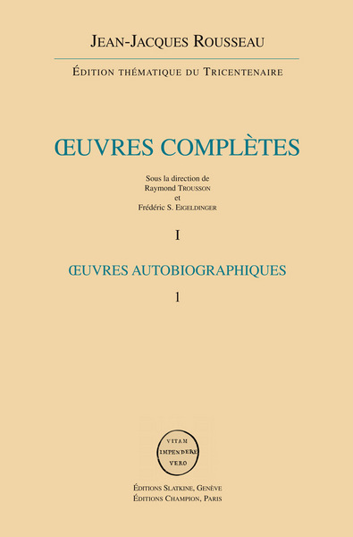 Picture of Œuvres autobiographiques. 2 volumes brochés