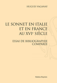 Picture of Le sonnet en Italie et en France au XVIe siècle