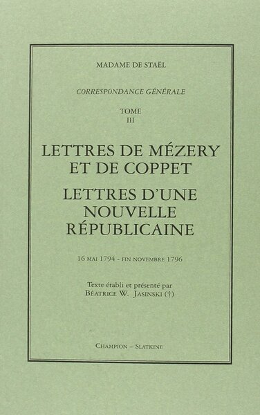 Image de Correspondance générale T3. 1794-1796
