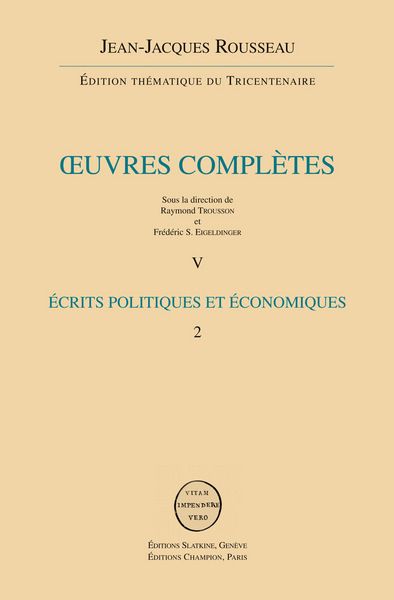 Picture of Écrits politiques et économiques T2