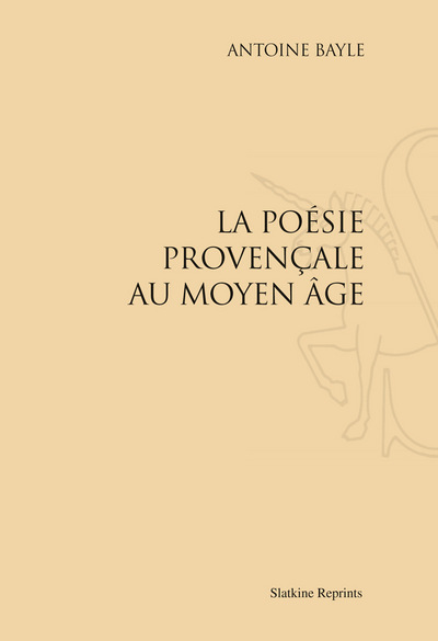 Picture of La poésie provençale au Moyen Âge (1876)
