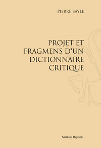 Image de Projet et fragments d’un dictionnaire critique (1692)