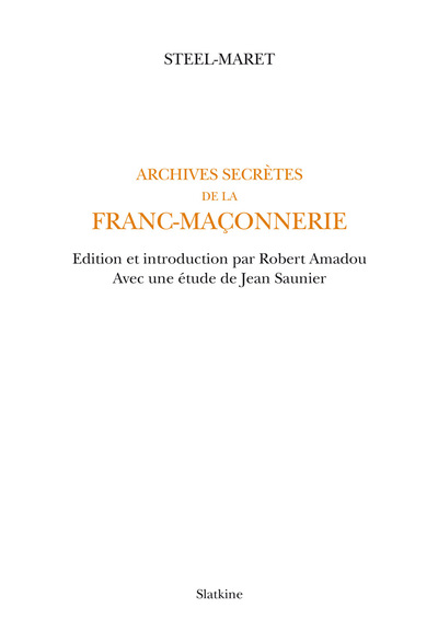 Image de Archives secrètes de la franc-maçonnerie ( 1893-1896)