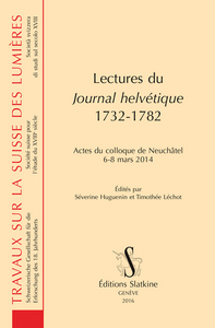 Image de Lectures du "Journal helvétique" 1732-1782