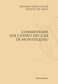 Image de Commentaire sur "l'Esprit des Loix" de Montesquieu (1819)