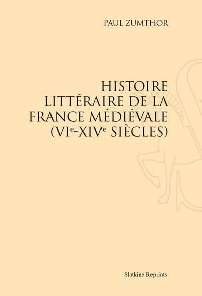 Image de Histoire littéraire de la France médiévale (1954)