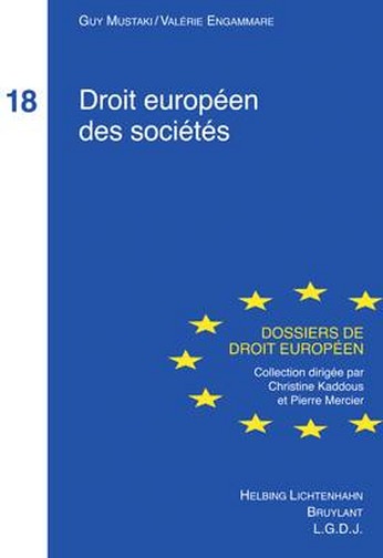 Image de DROIT EUROPÉEN DES SOCIÉTÉS