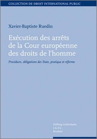 Picture of EXECUTION DES ARRÊTS DE LA COUR EUROPÉENNE DES DROITS DE L'HOMME
