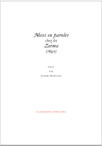 Picture of Noces en paroles chez les Zarma, Niger
