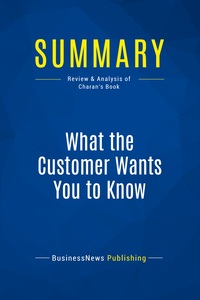 Image de Summary: What the Customer Wants You to Know
