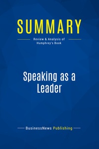 Image de Summary: Speaking as a Leader